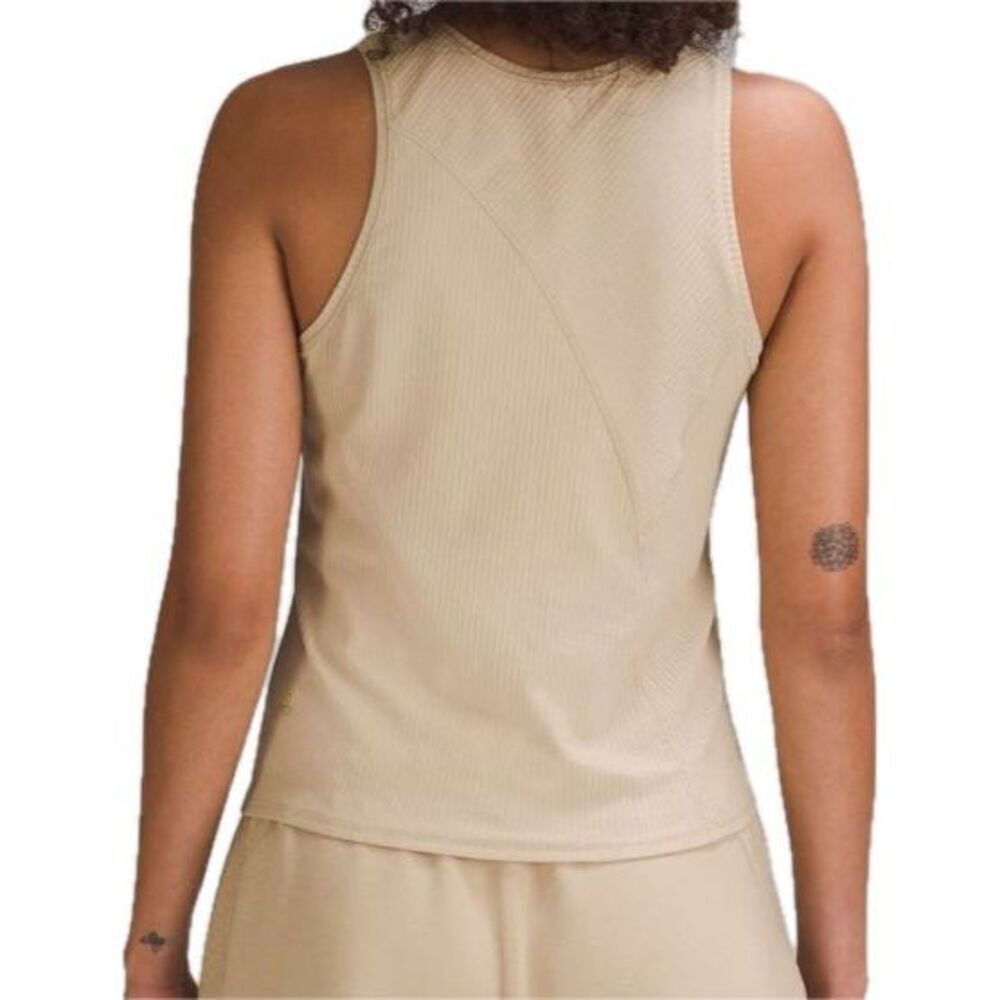 Lululemon Asymmetrical Ribbed Cotton Tank Top Trench, NWOT, Small - Picture 2 of 8